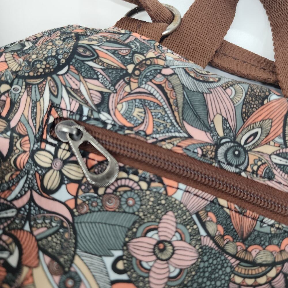 Sakroots Purse Artist Circle Sienna Backpack Crossbody Bag Brown Convertible Rea - Picture 4 of 12